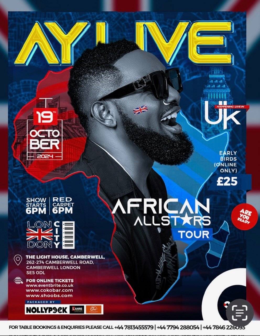 Aylive London 2024 African Allstars Tour – National Anthem Edition