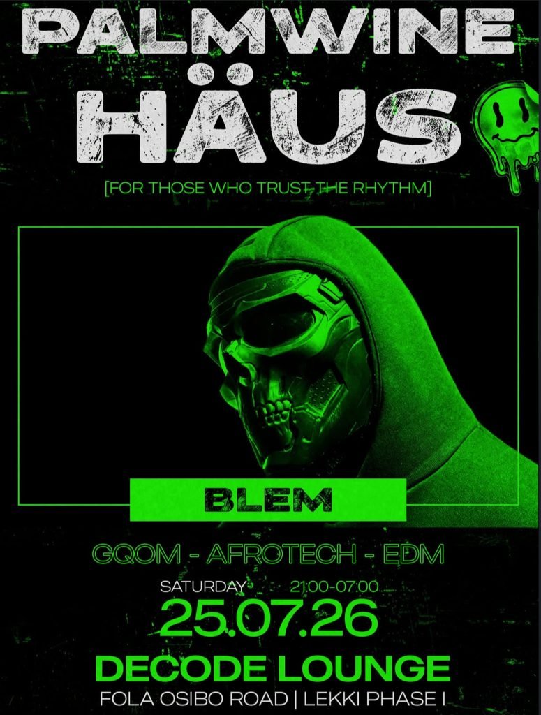 Palmwine Haus: EDM and Afrotech Party