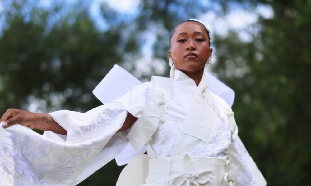 Naomi Osaka’s Wimbledon Style Moment Included a Bridal Kimono, an Obi Belt & a Nod to Kill Bill