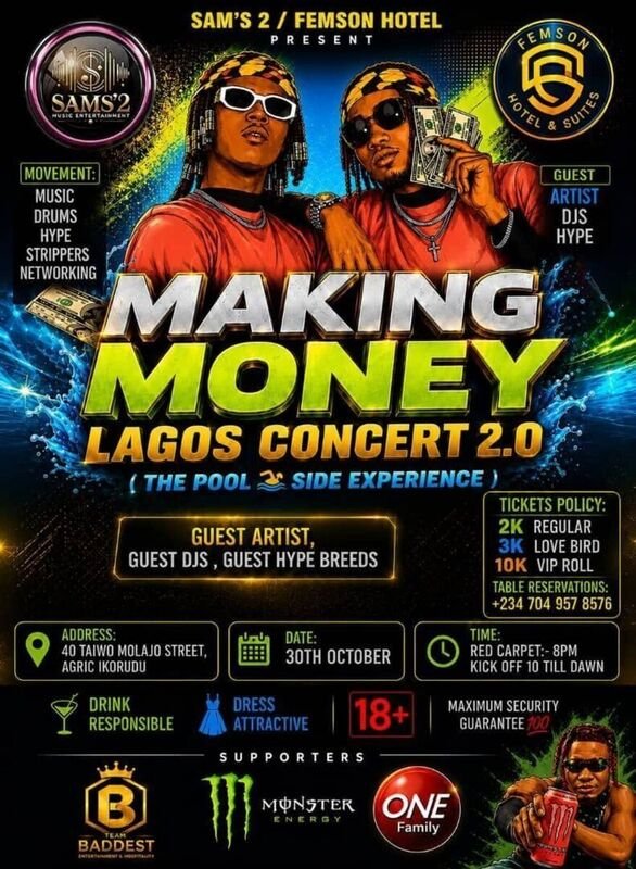 Making Money Lagos Concert 2.0: A Night of Music and Networking